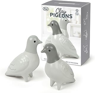 CLAY PIGEONS, Ceramic Pigeon Salt and Pepper Shakers