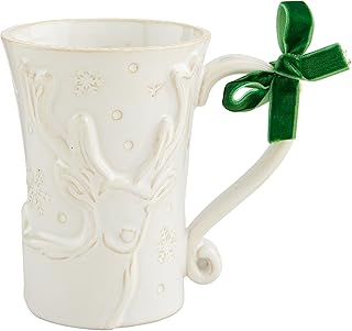 Reindeer White Christmas Mug