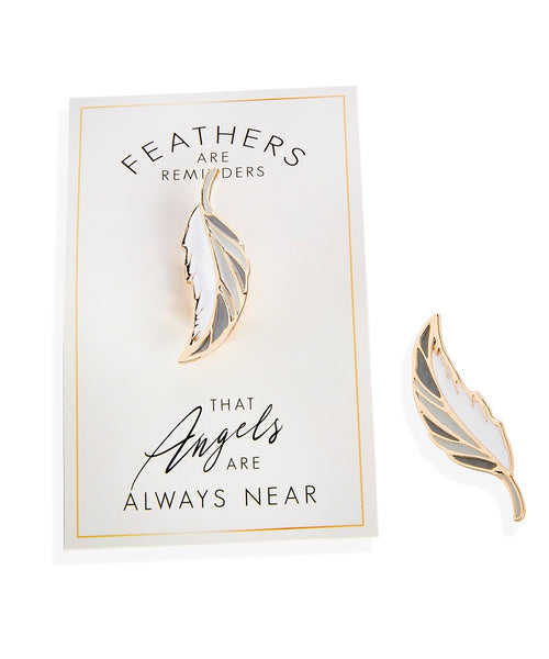 Feather Pin & Sentiment Card