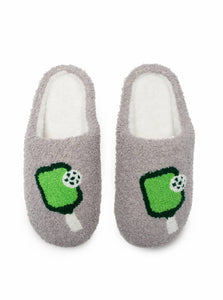 Indoor / Outdoor Slippers - Pickleball - Gray: S/M