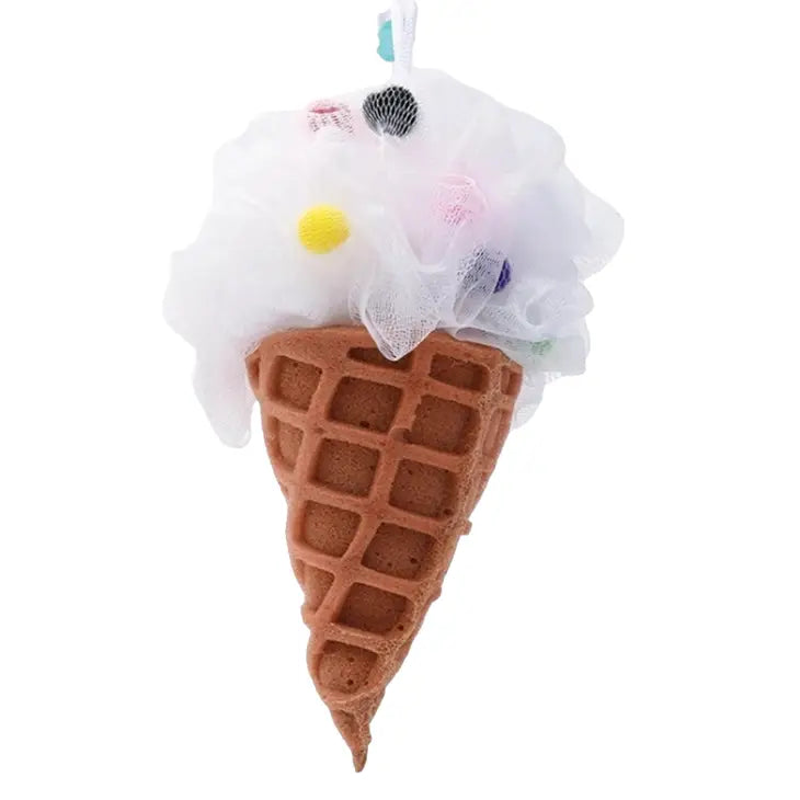 Ice Cream Cone Exfoliating Sponge