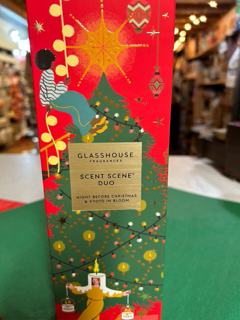 Scent Scene Duo - Night Before Christmas & Kyoto in Bloom Glasshouse Fragrances