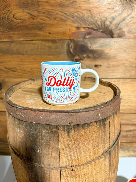 Dolly For President Stars and Stripes Mug