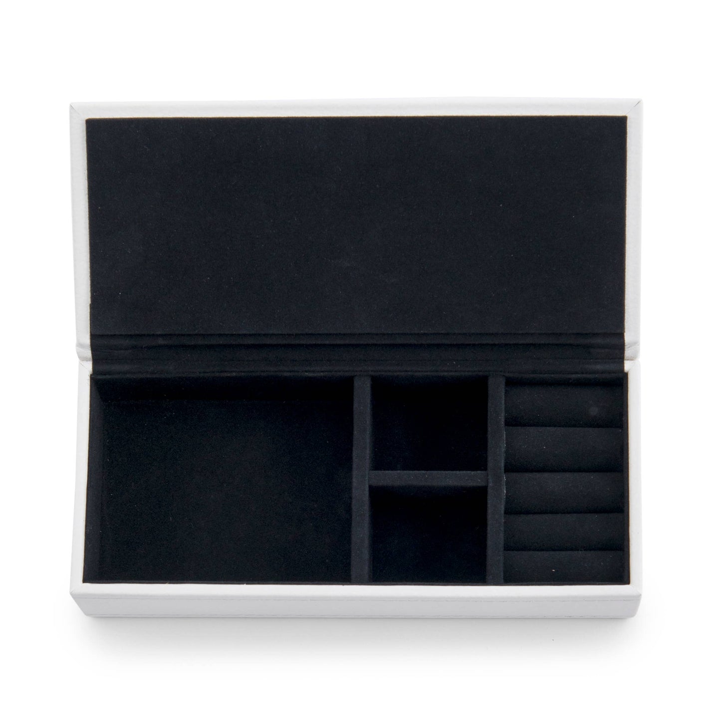 White Faux Leather Jewelry Box