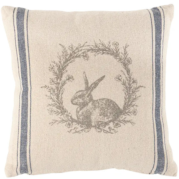 Wreath Rabbit Pillow