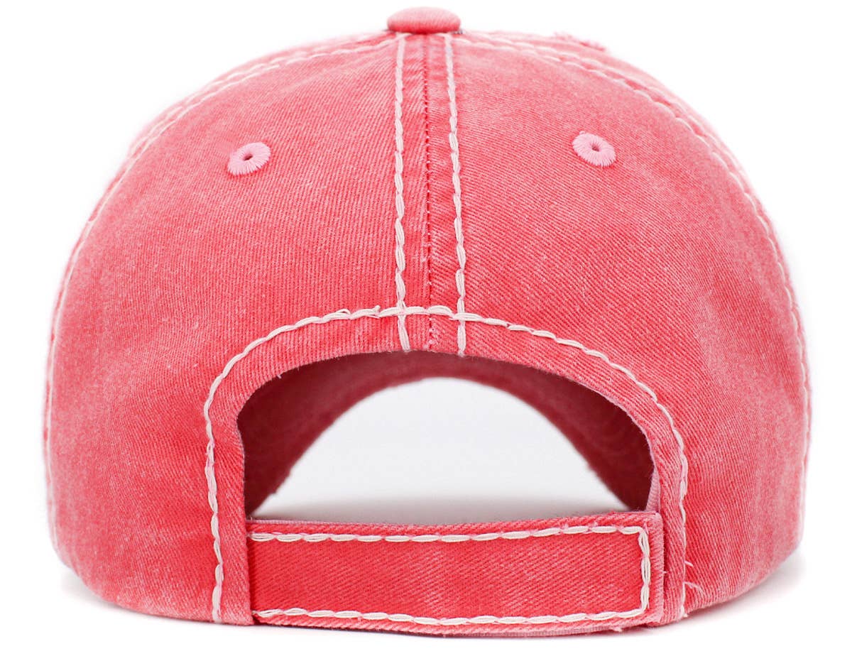 Peace Love Dogs Vintage Ballcap: BLK