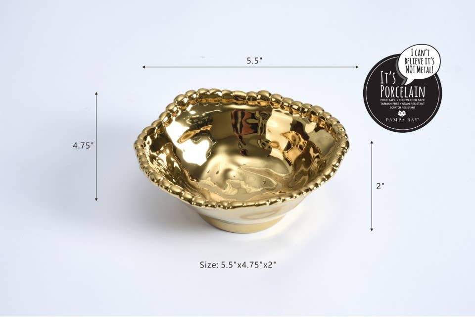 Gold Snack Bowl
