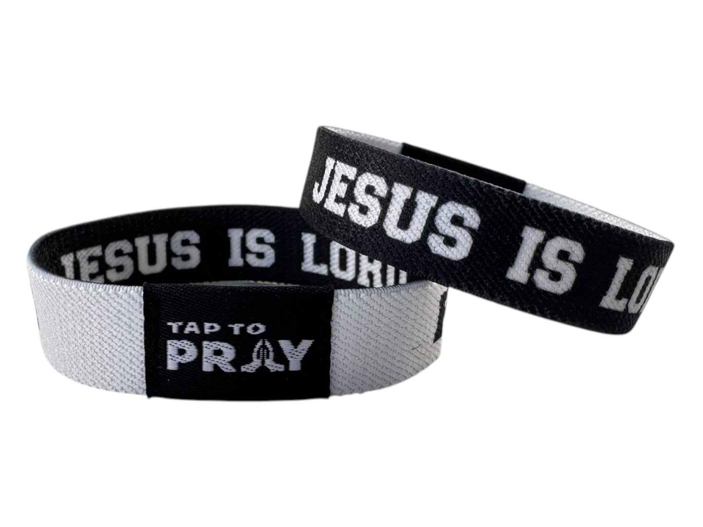 Tap To Pray™ Wristbands - / Jesus is Lord / Powered by Faith
