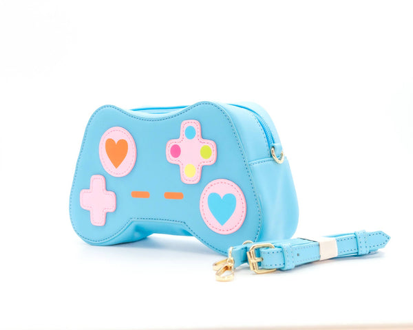 One More Level - Game Controller Handbag 🎮: Blue