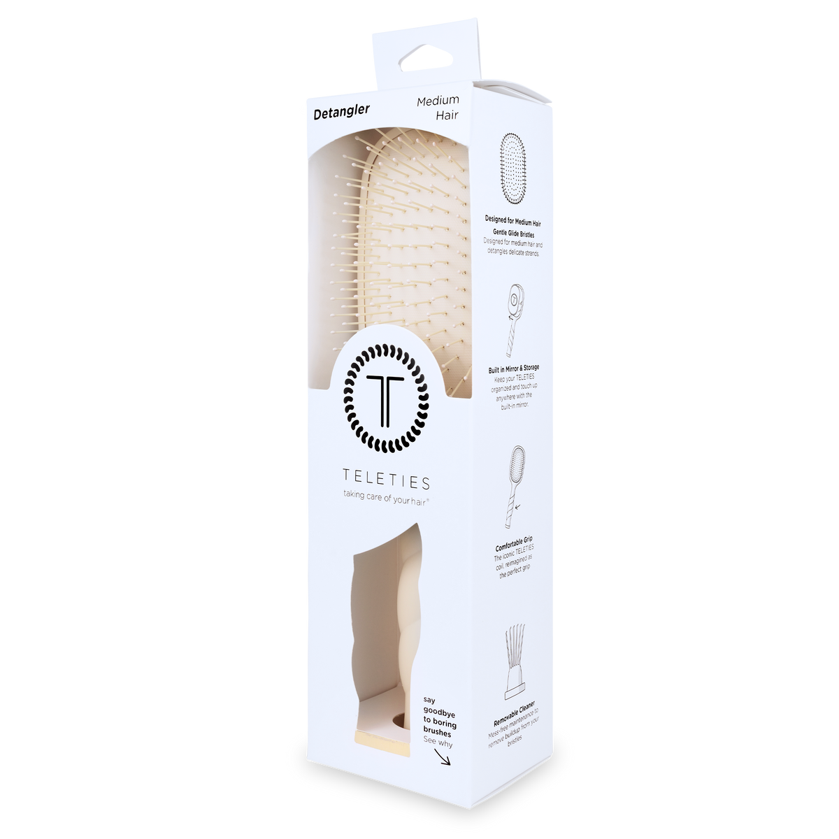 Detangler Hair Brush for Medium Hair - Tan