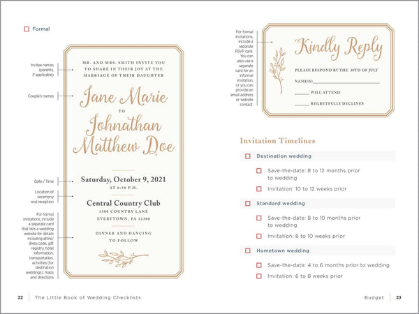 Little Book of Wedding Checklists