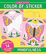 Mindfulness Large Print Color-by-Sticker Book