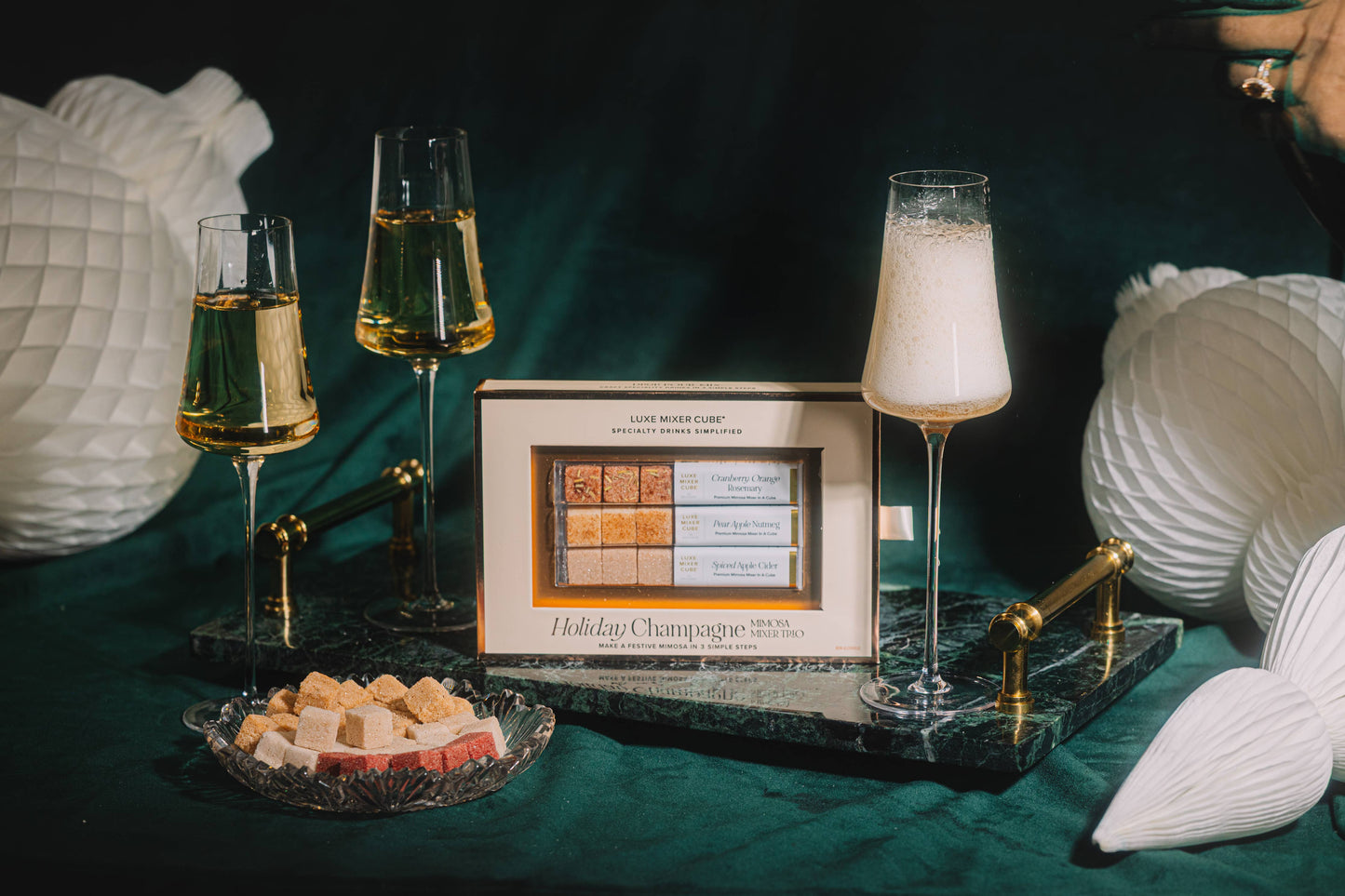 Holiday Champagne Mimosa Mixer Trio (Cranberry & Spiced)