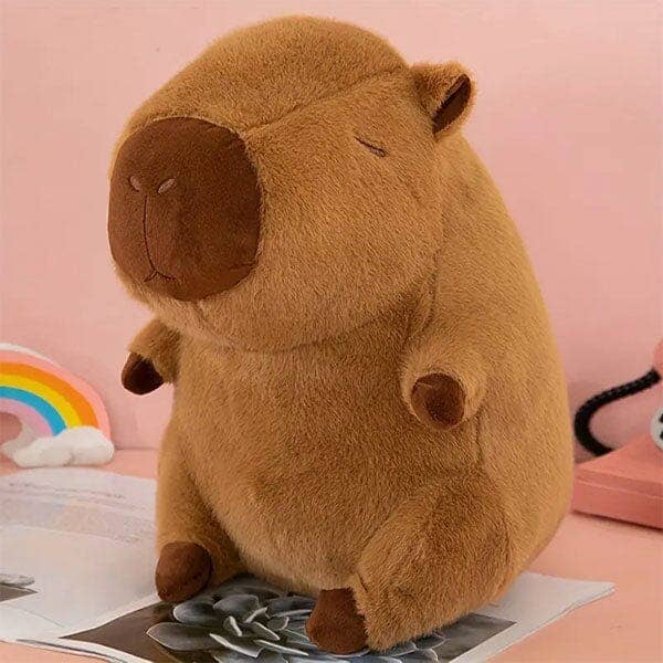 Capybara Kawaii Plush w/ Turtle Backpack