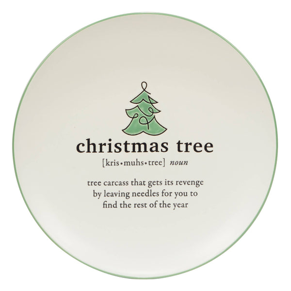 Christmas Sayings Dessert Plate