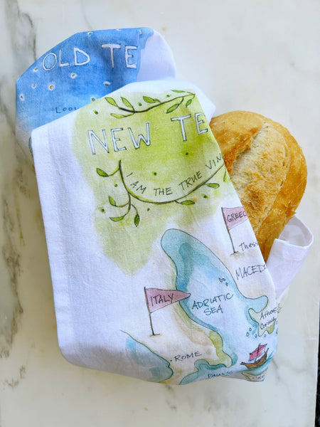 Bible Map Tea Towel Set