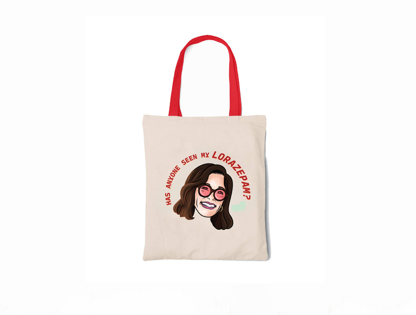Has Anyone Seen My Lorazepam? White Lotus - Canvas Tote Bag: Black