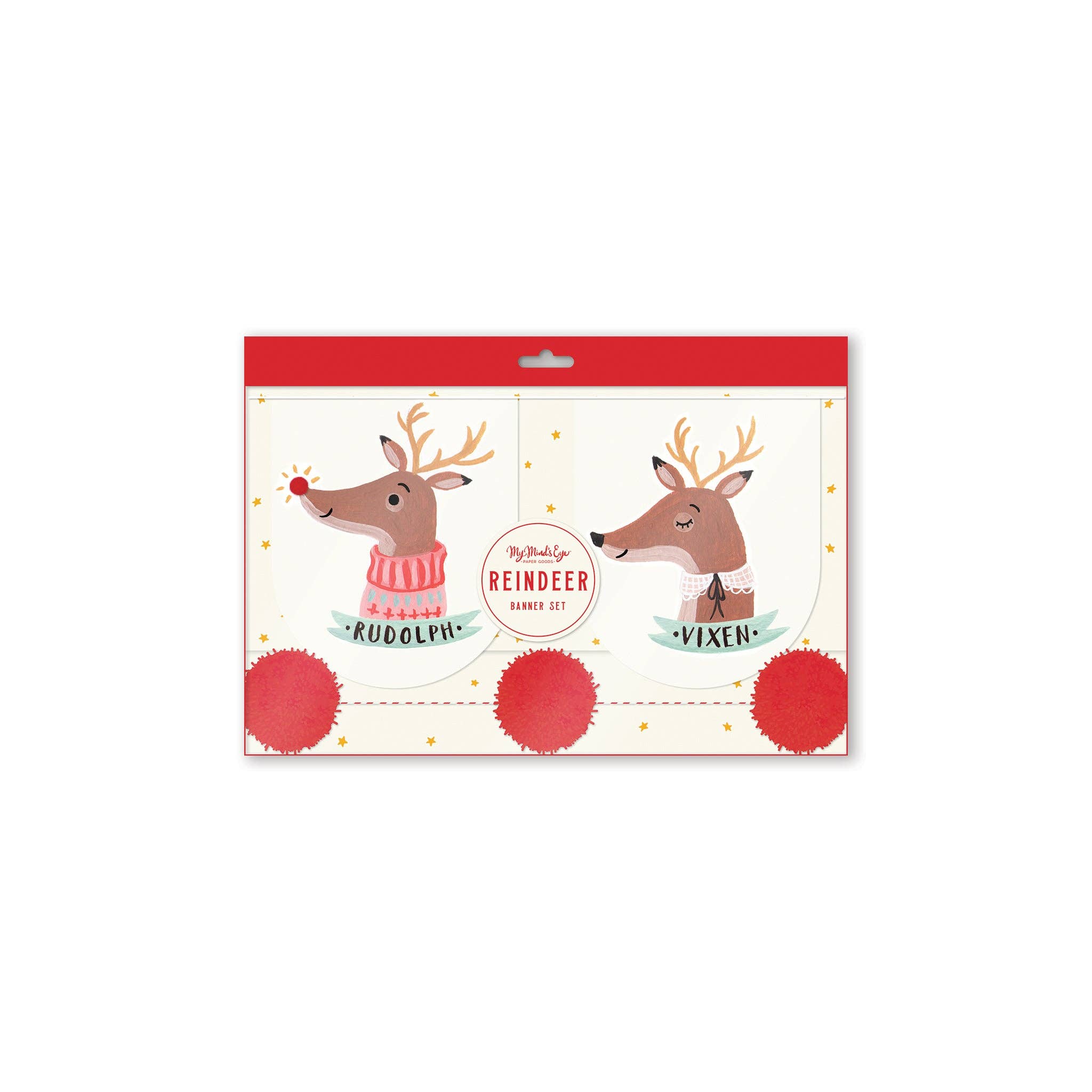 Dear Rudolph Reindeer Banner Set