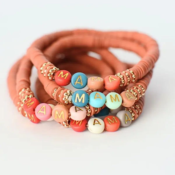 Mama bracelet. Mustard or Rust