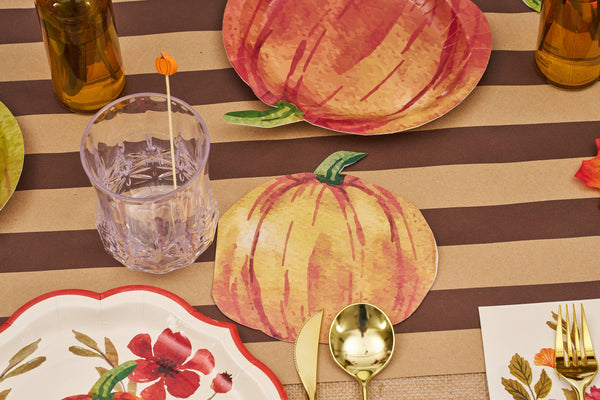 Pumpkin Fall Cocktail Party Pick Toothpick 30 Wack Wood 6"