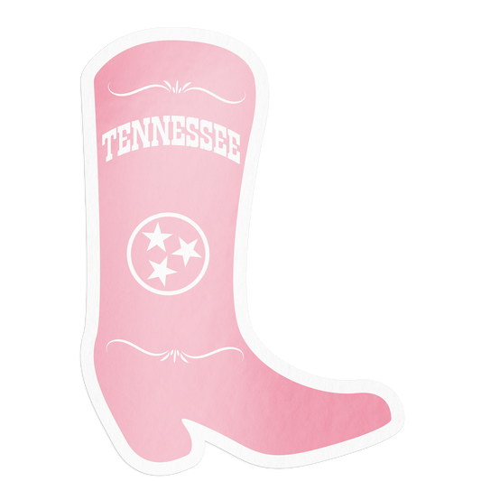 Pink Tennessee Boot Sticker