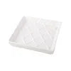 Textured Beverage Napkin Tray - White