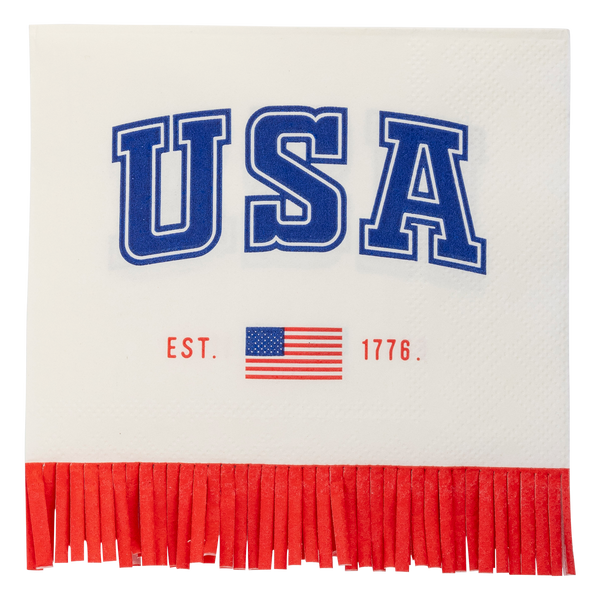 USA Fringe 1776 Paper Cocktail Napkin