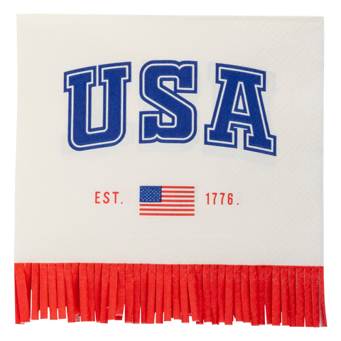 USA Fringe 1776 Paper Cocktail Napkin