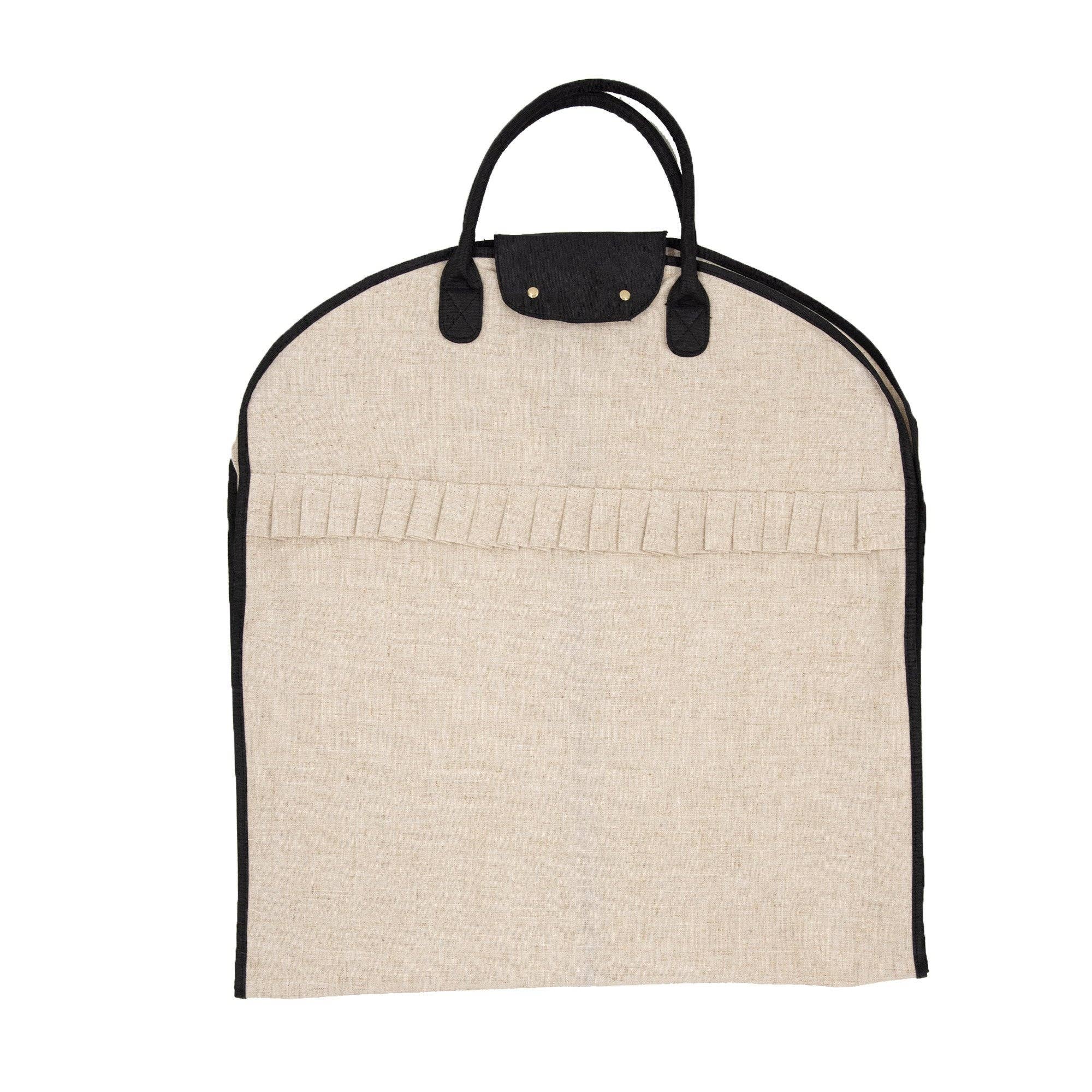 Linen Garment Bag: Black