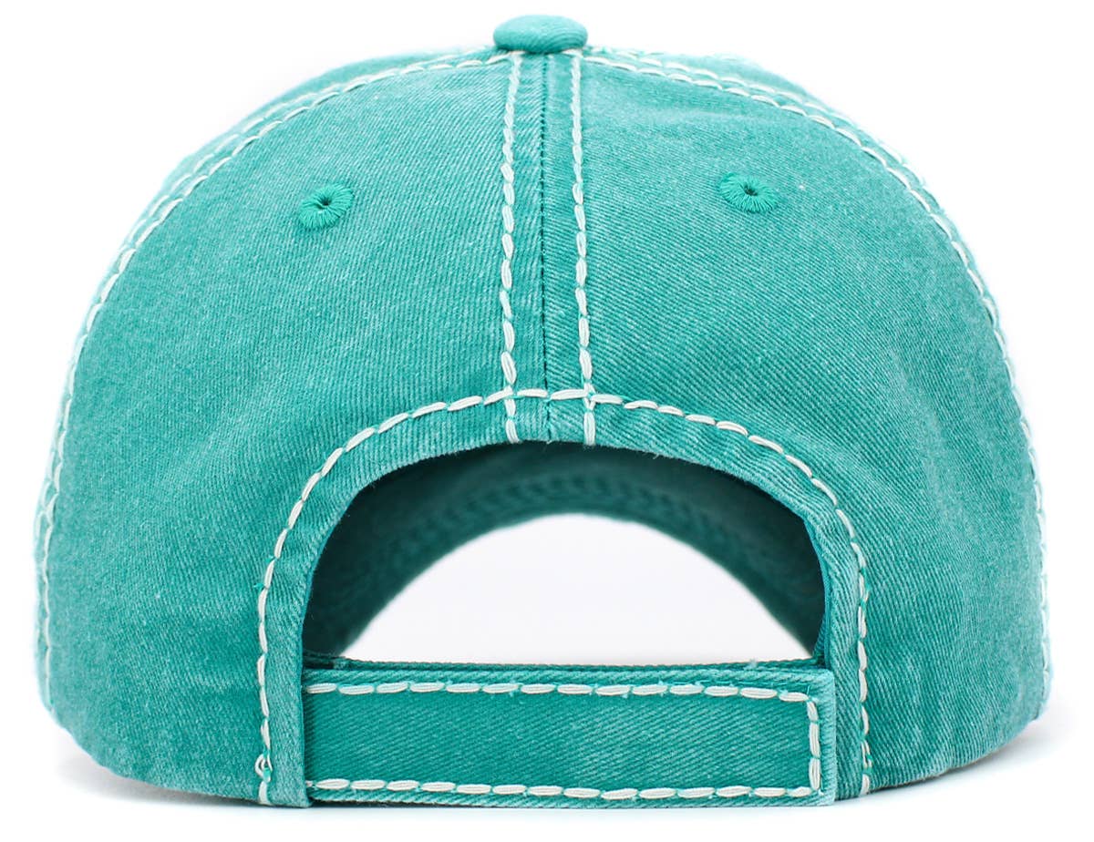 Peace Love Dogs Vintage Ballcap: BLK