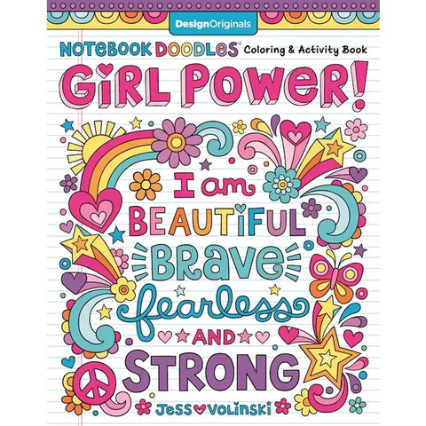 Notebook Doodles Girl Power! Coloring Book