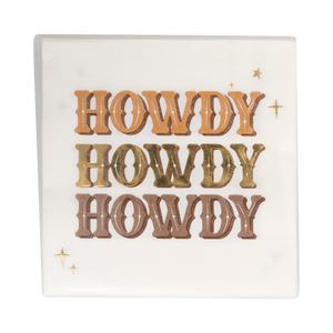 Cowboy Howdy Cocktail Napkin