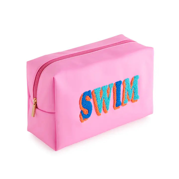 "Swim" Large Zip Pouch