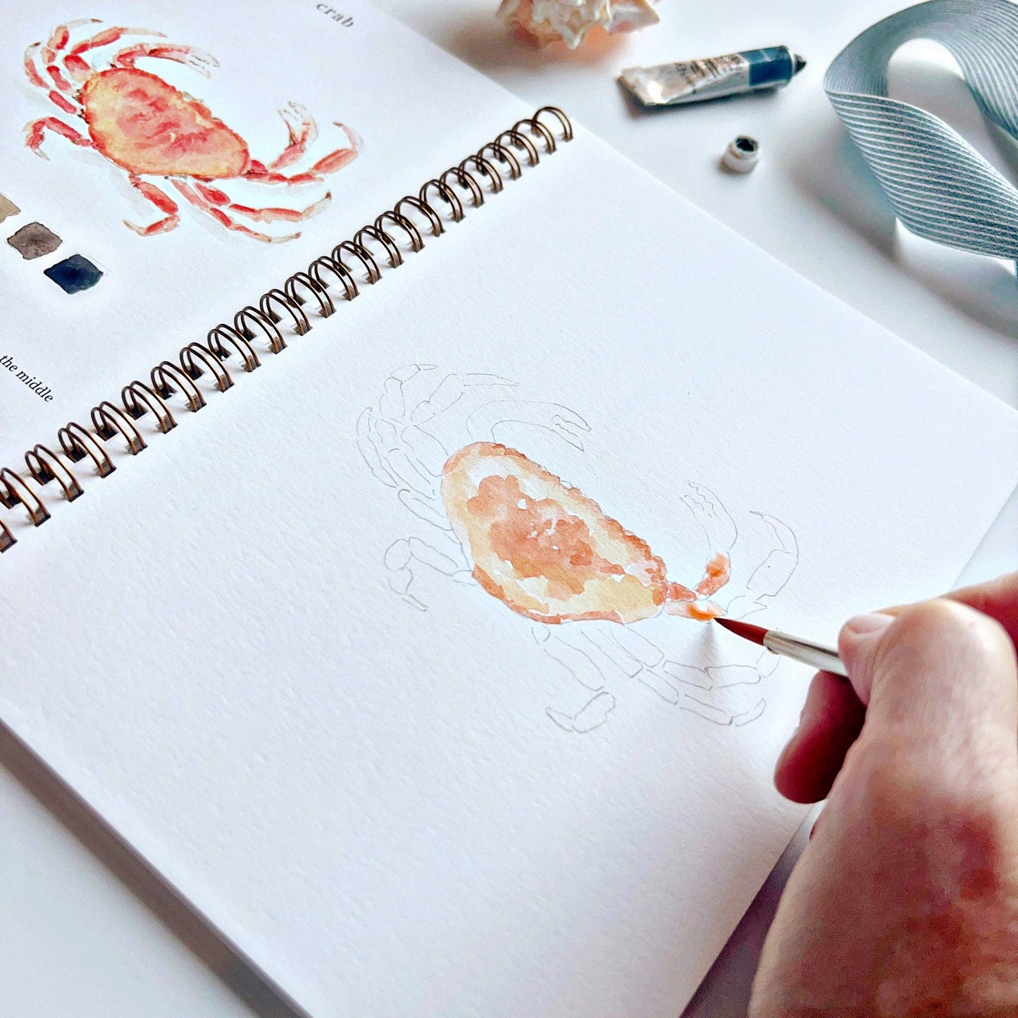 Seaside Watercolor workbook