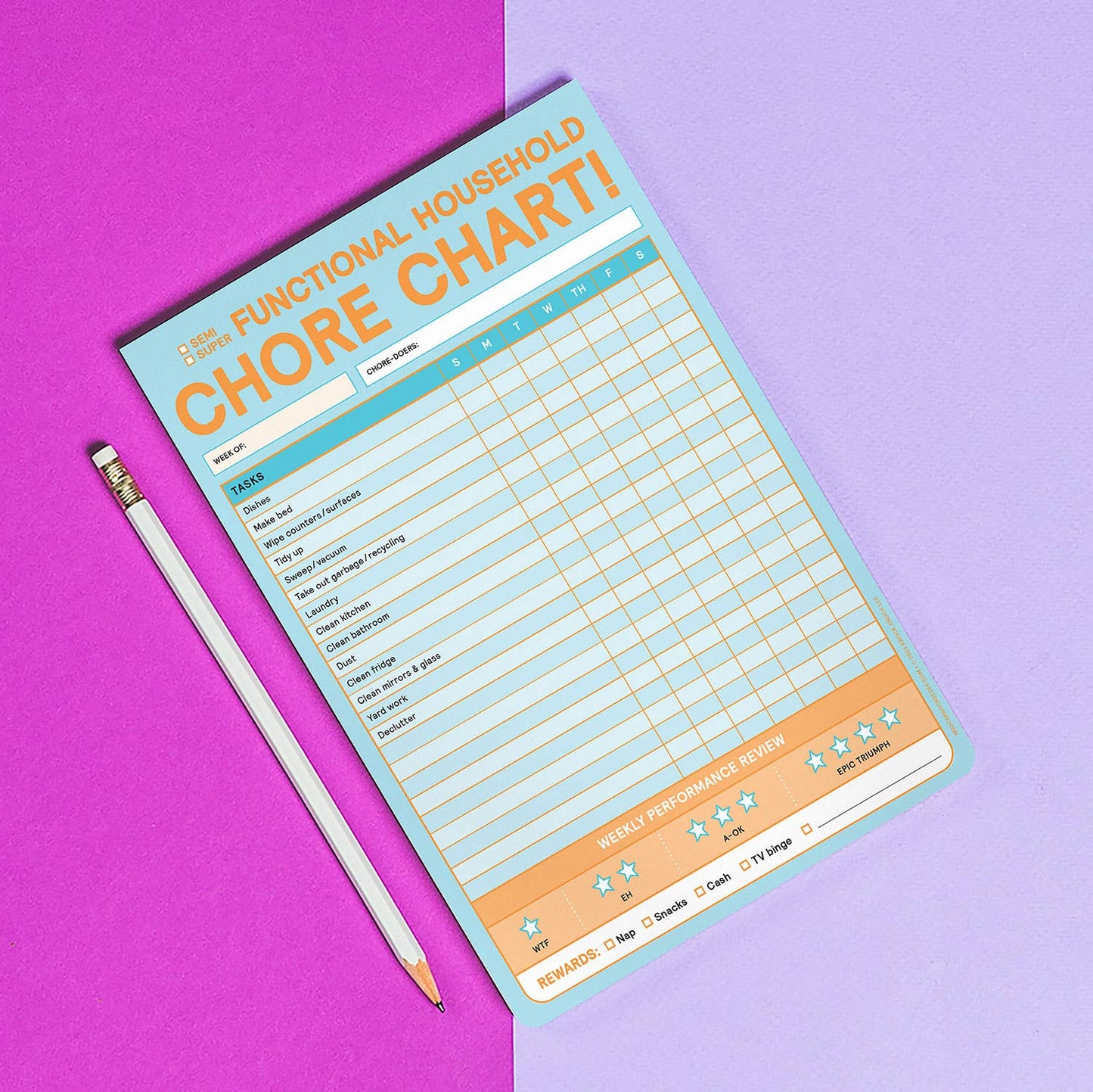 Chore Chart Big & Sticky Notepad