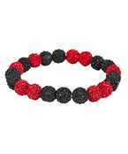 Red and Black Stretch Bracelet