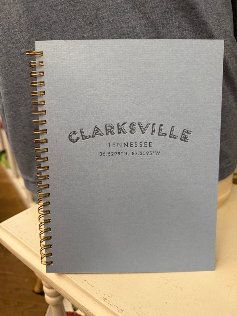 Clarksville TN Coordinates Notebook