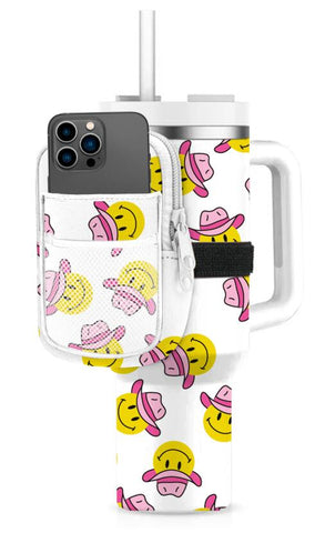 COWBOY HAPPY FACE TUMBLER