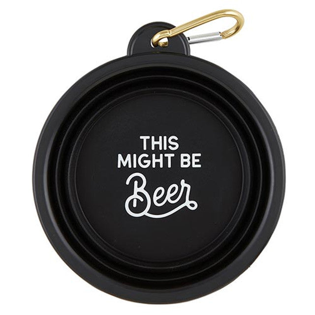 This Might Be Beer Collapsible Bowl