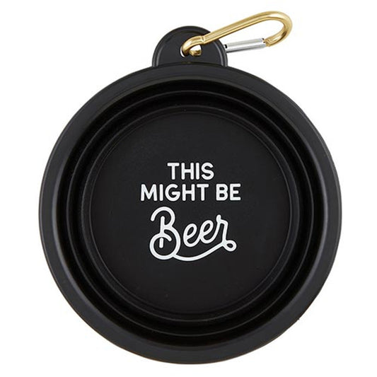 This Might Be Beer Collapsible Bowl