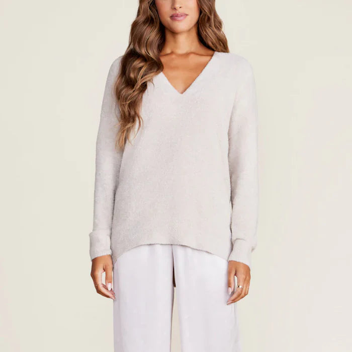 Barefoot Dreams VNeck Hi-Low Pullover