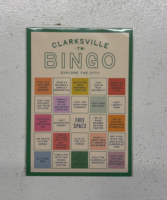 Clarksville TN Bingo Card