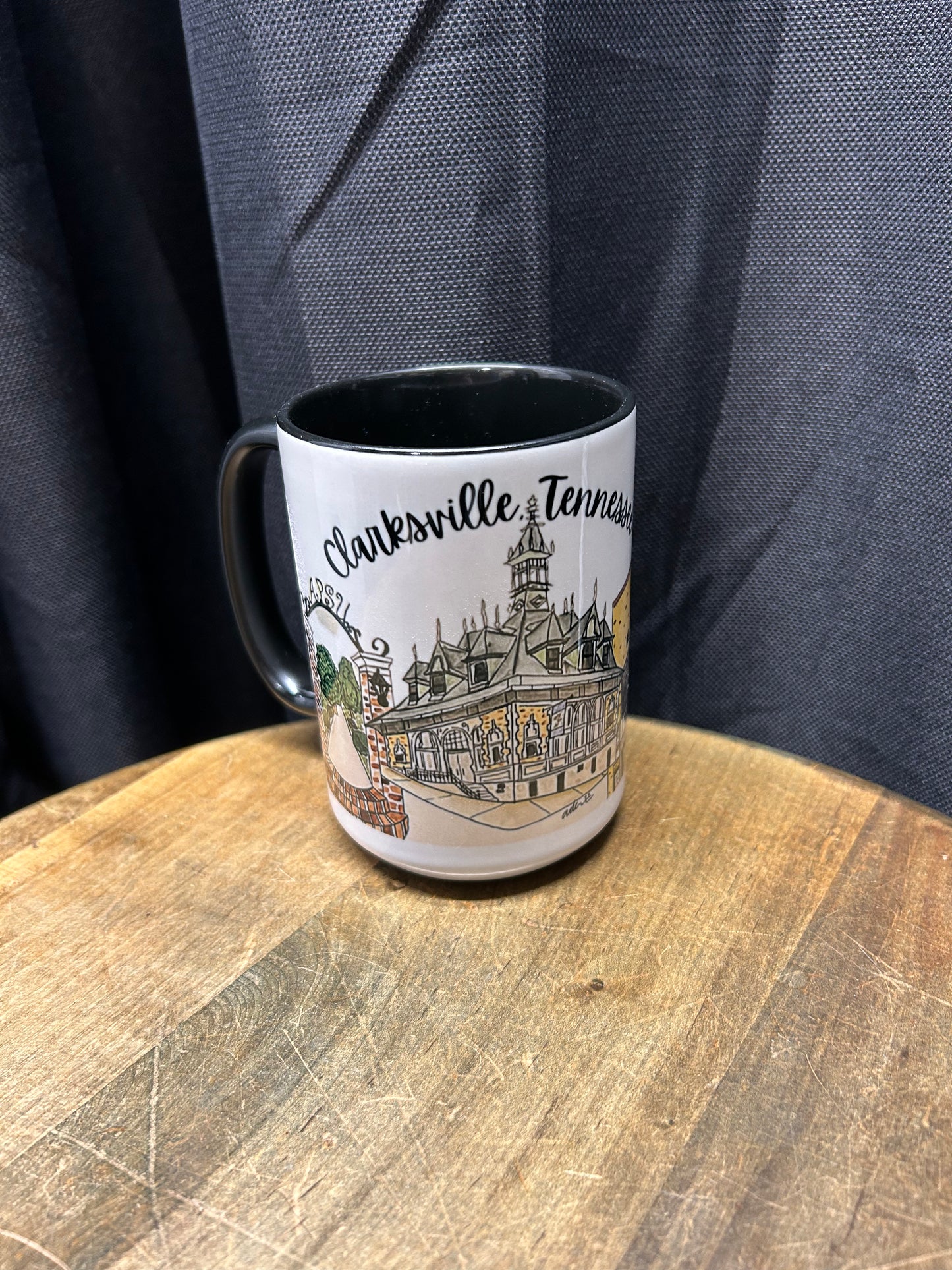 Clarksville Watercolor Mugs