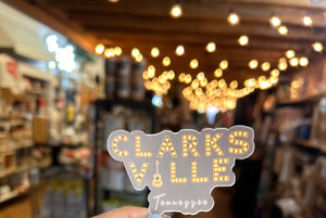 Clarksville Lightes Tennessee brown sticker