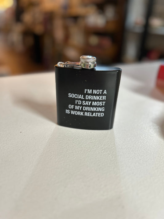 I'm Not a Social Drinker Flask