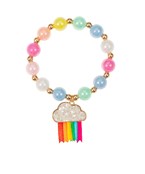 Cloud & Rainbow Charm Bead Bracelet