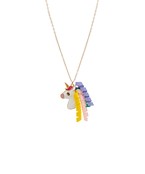 Curly Hair Unicorn Necklace