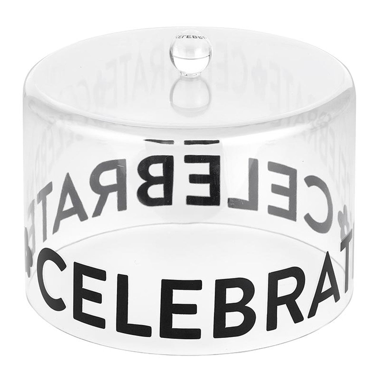 Large Acrylic Cake Dome - Celebrate