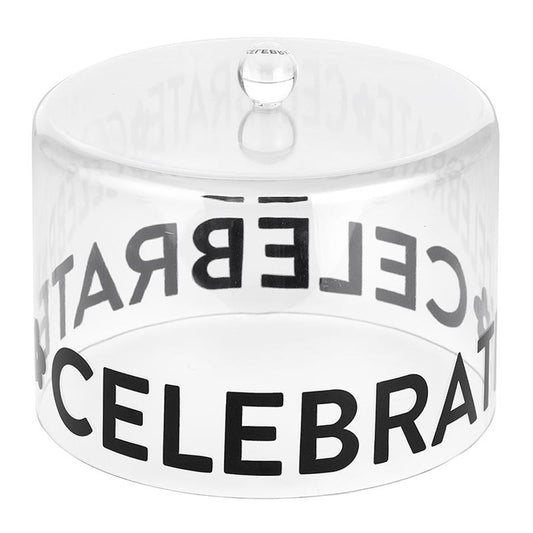 Large Acrylic Cake Dome - Celebrate