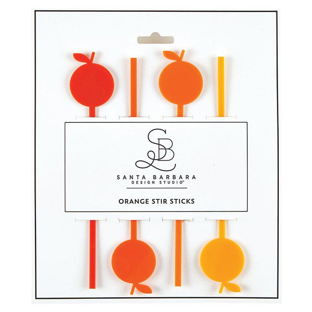 Stir Sticks - Orange Stir Sticks